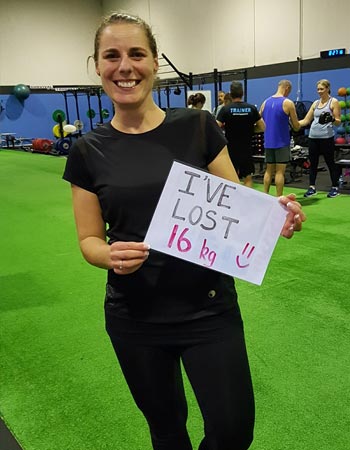Caroline lost 16kgs