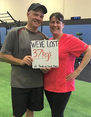 Mick and Fleur lost 37kgs